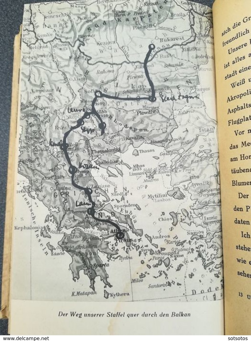 Germany – Uber der Panzern nach Griechenland  (Over the tanks to Greece) - 1942  Book, Greece southeast campaign Wehrmac