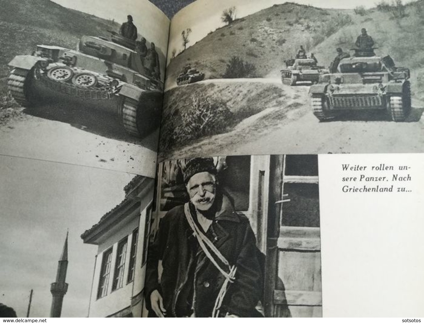 Germany – Uber der Panzern nach Griechenland  (Over the tanks to Greece) - 1942  Book, Greece southeast campaign Wehrmac