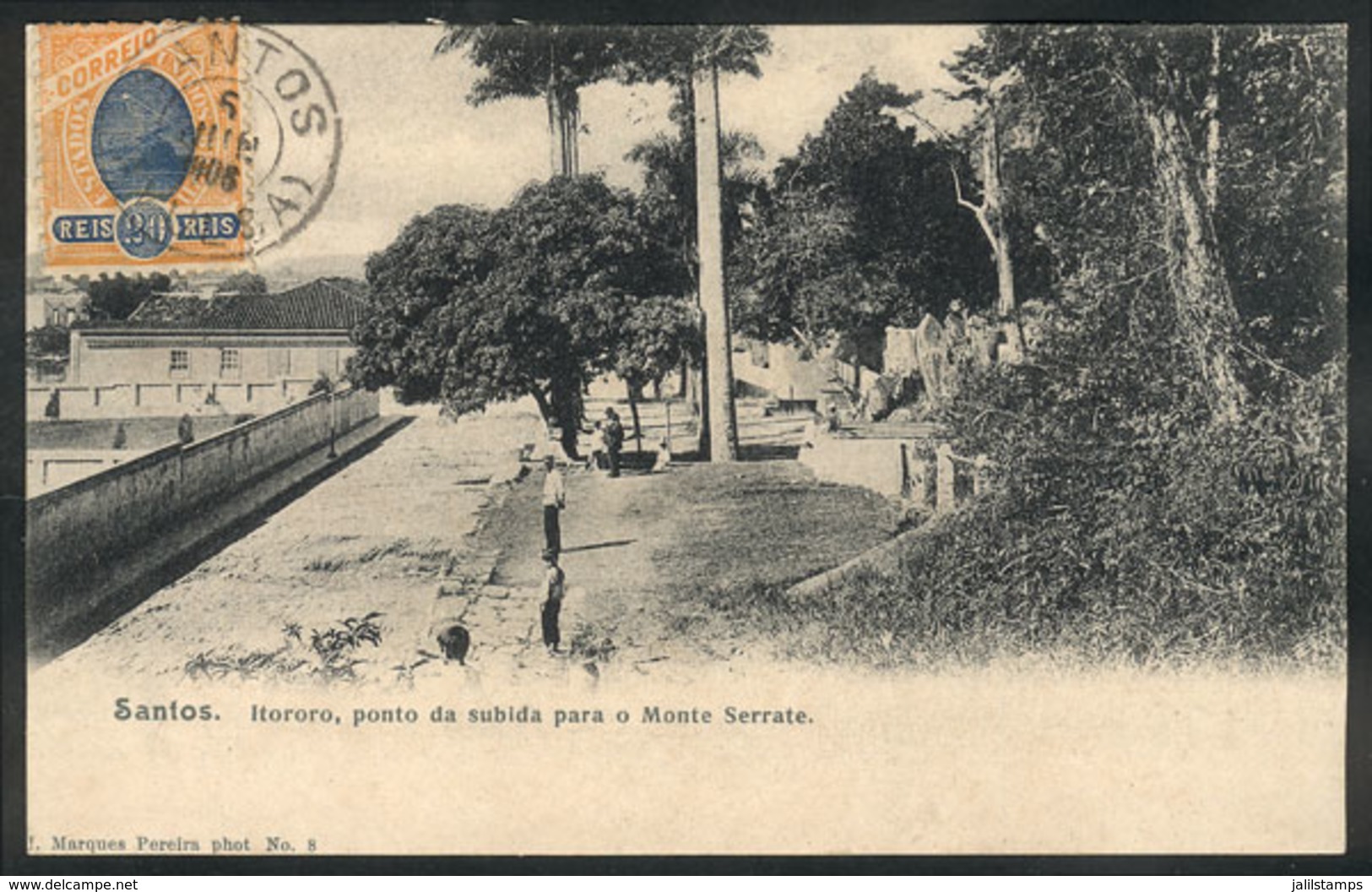 BRAZIL: SANTOS: Itororo, Ascending Point To Monte Serrate, Editor J.Marques Pereira, Sent To Niteroi On 5/JUN/1906, Exce - Andere & Zonder Classificatie