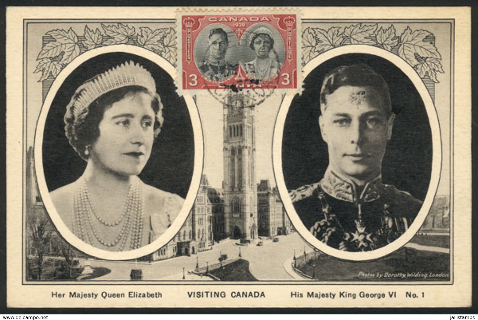 CANADA: King George VI And The Queen, Royalty, Visit To Canada, Maximum Card Of 19/MAY/1939, VF Quality - Other & Unclassified