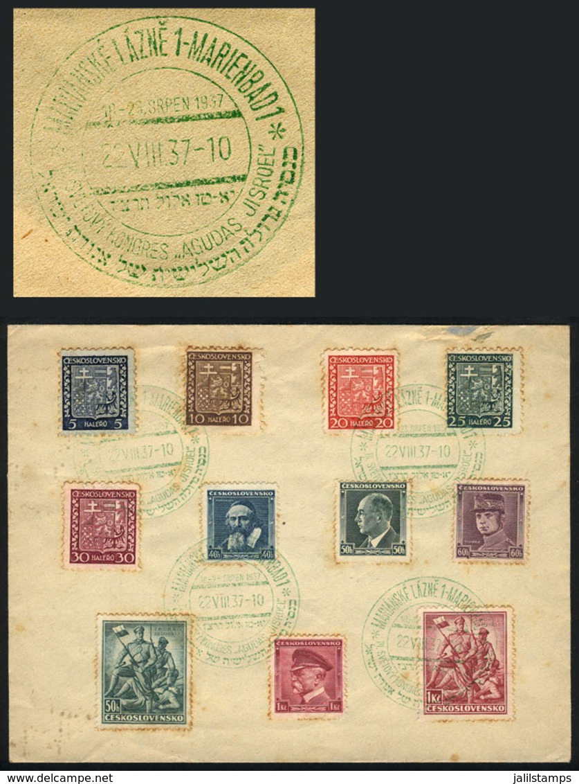 CZECHOSLOVAKIA: JUDAICA: Cover With Several Stamps And A Nice Special Postmark Of 22/AU/1937 - Autres & Non Classés