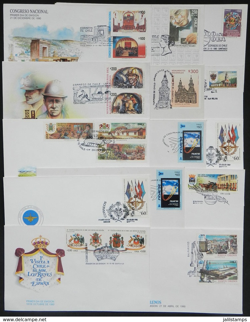 CHILE: 14 Modern FDC Covers, Very Thematic, VF Quality - Chili