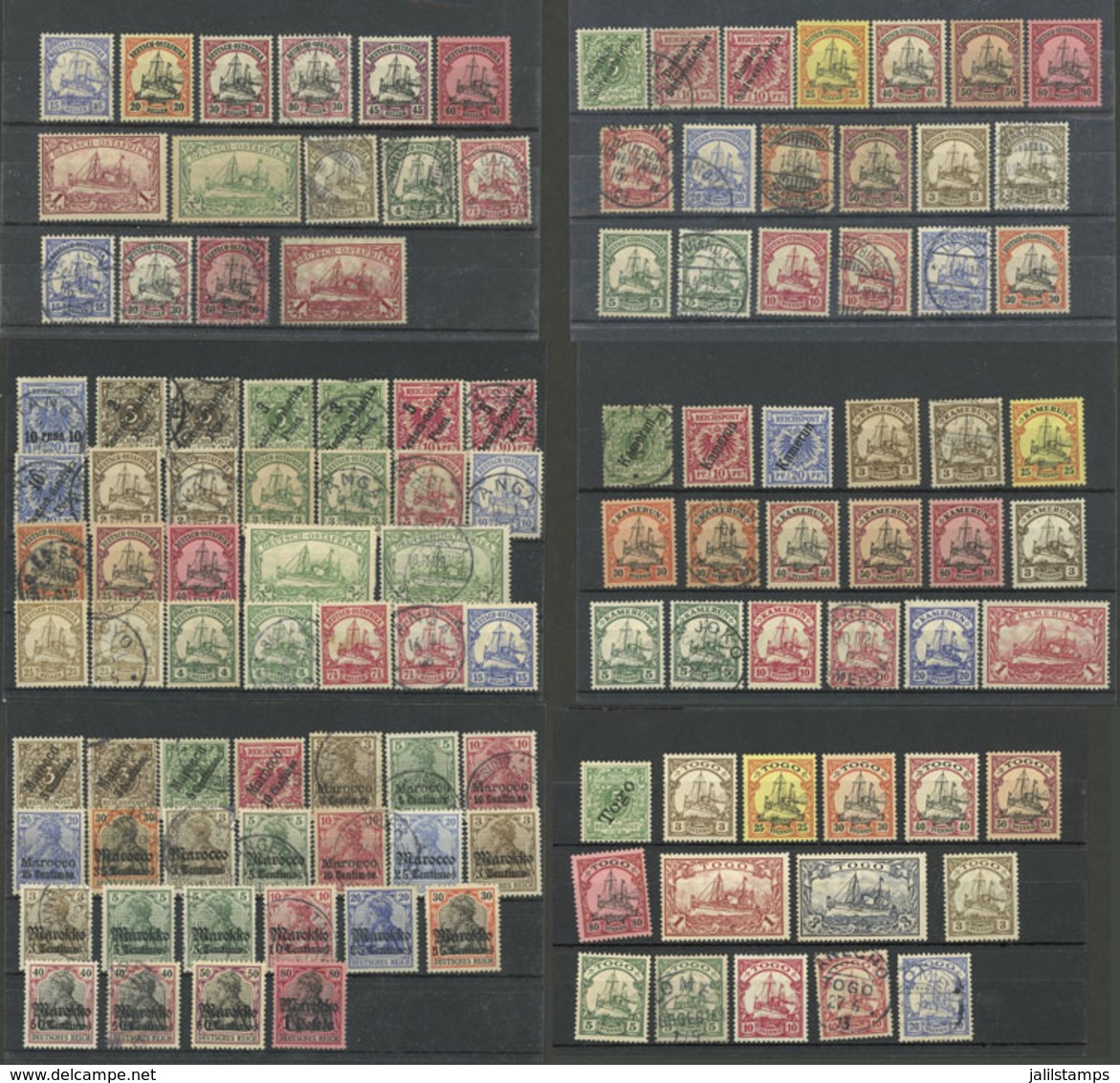 GERMANY - COLONIES IN AFRICA: Small Lot Of Used Or Mint Stamps, Most Of Fine Quality. The Consignor Determined An Yvert  - Altri & Non Classificati