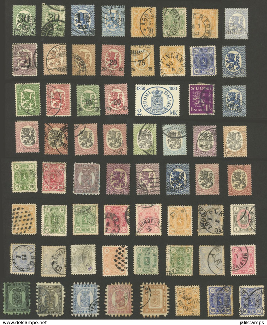 FINLAND: Attractive Group Of Stamps, Many Very Old, Mixed Quality (some With Defects, Others Of Very Fine Quality), High - Autres & Non Classés