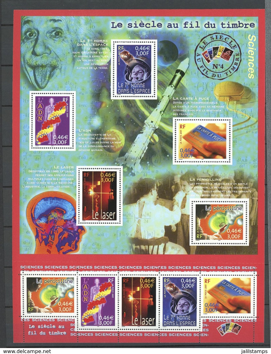 FRANCE: Accumulation Of Modern Souvenir Sheets + Airmail Stamps And Other Values, Some Used, Most MNH, In A Large Stockb - Other & Unclassified