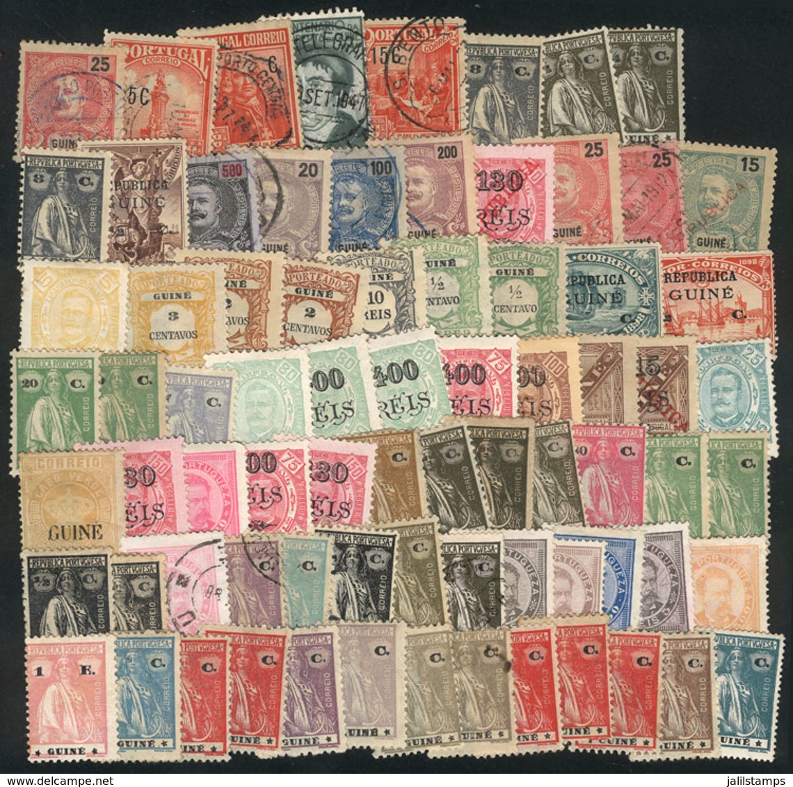 PORTUGUESE GUINEA: Interesting Lot Of Many Old Stamps, Used Or Mint (they Can Be Without Gum), Fine General Quality (som - Portuguese Guinea