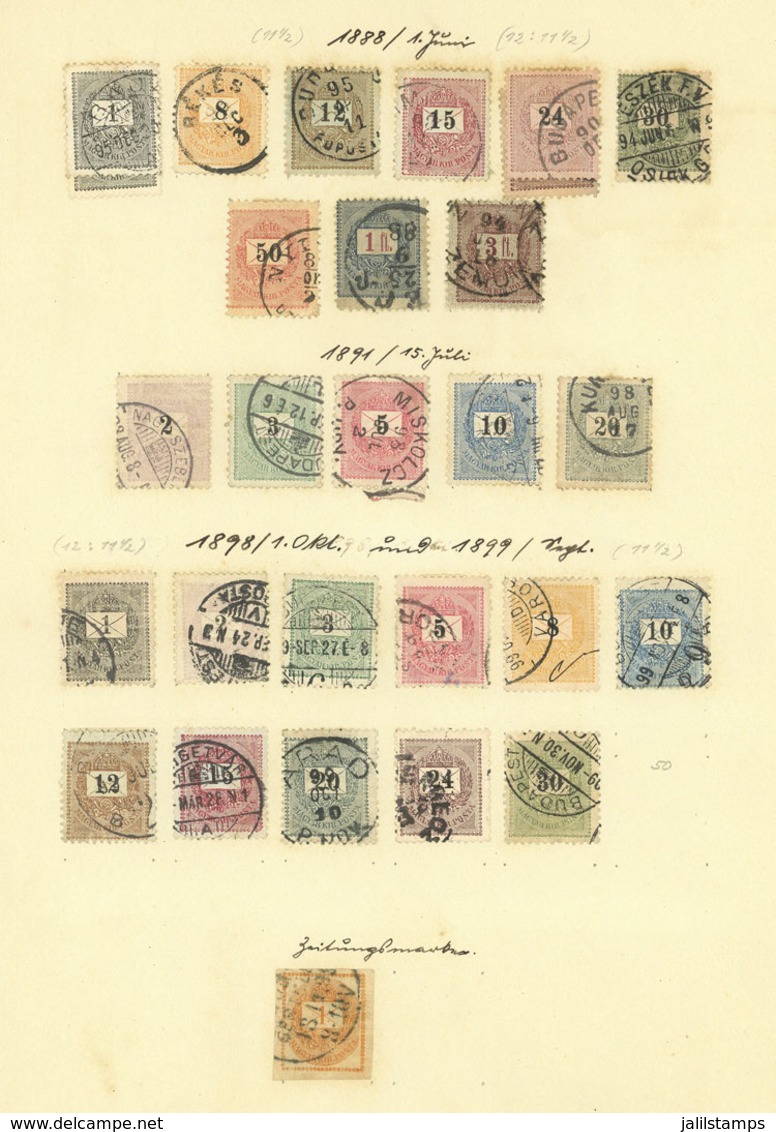 HUNGARY: Collection On Pages, Mainly Formed With Used Stamps, Fine General Quality, Low Start! IMPORTANT: Please View AL - Autres & Non Classés