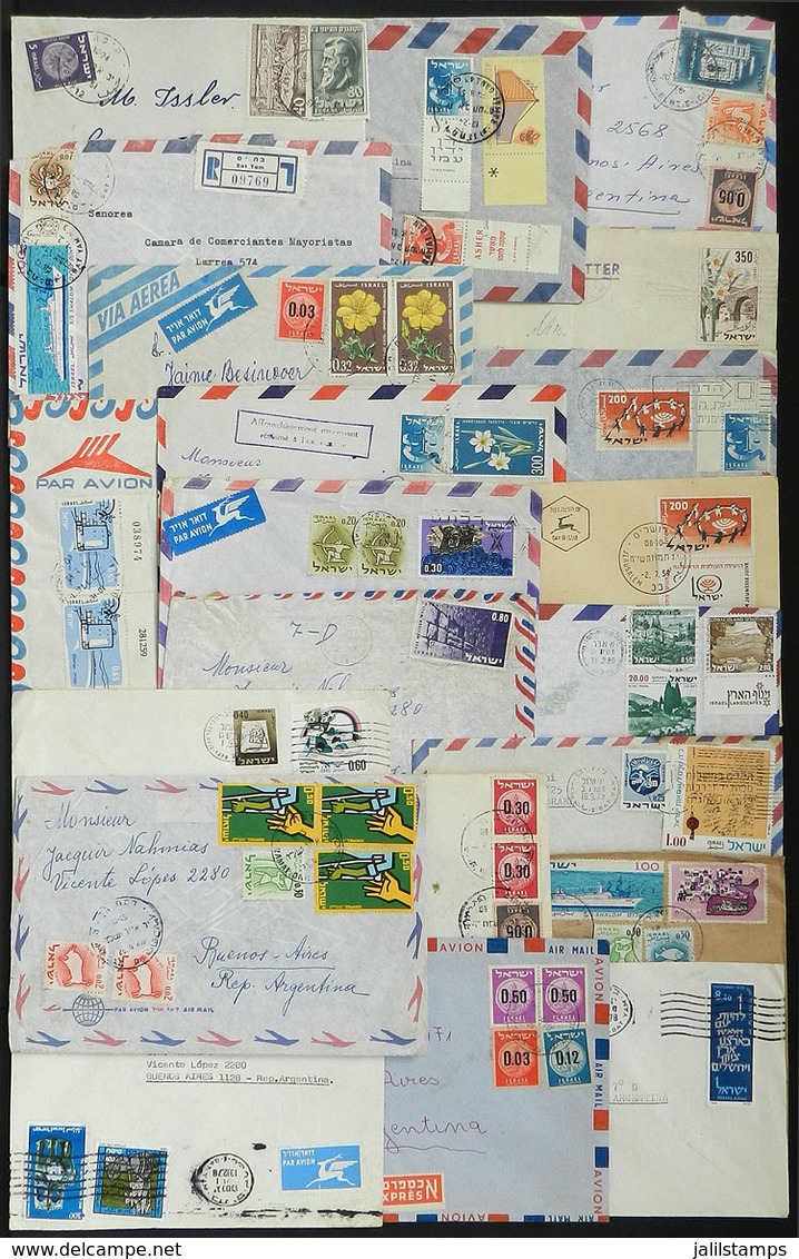 ISRAEL: 21 Covers Sent (most) To Argentina, With Good Postages, General Quality Is Fine To Excellent, Low Start! - Other & Unclassified