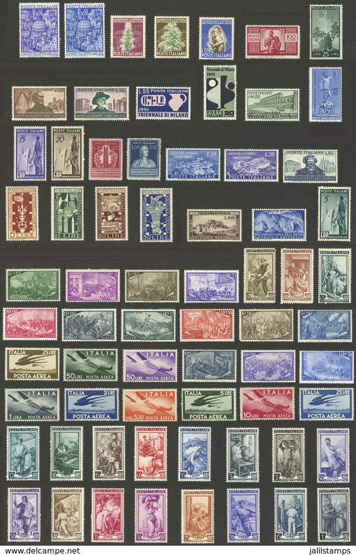 ITALY: Lot Of Stamps And Sets Issued Mainly In 1950s, Almost All Mint Lightly Hinged (a Few Without Gum), Fine General Q - Unclassified