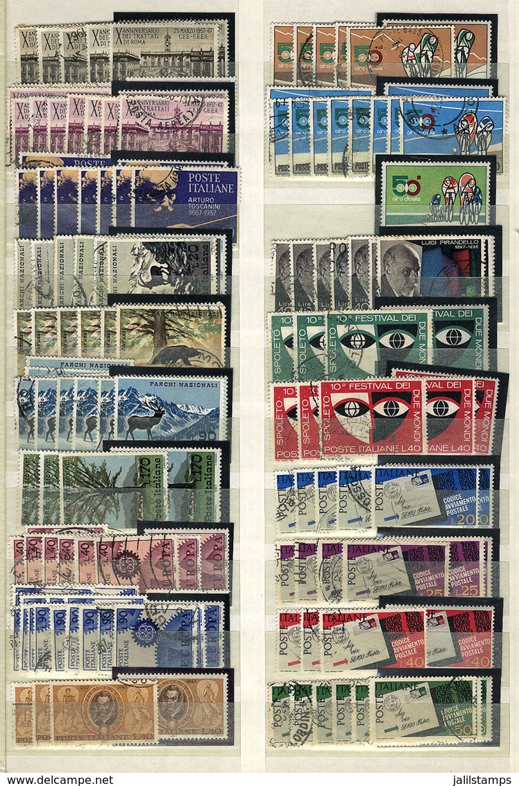 ITALY: Large Stockbook Containing Large Number Of Stamps Issued Between 1967 And 1984, Mint And Used, Very Fine General  - Non Classés