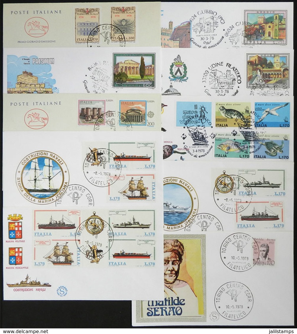 ITALY: 89 First Day Covers (FDC) Of Stamps Issued Between 1978 And 1980, Excellent Quality! - Non Classés