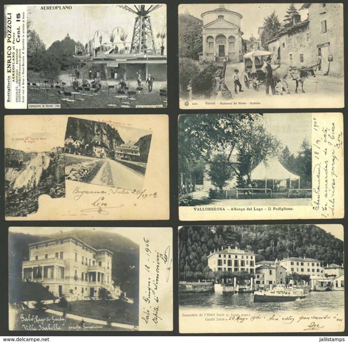 ITALY: 19 Old Postcards, Including Very Good Views Of Small Towns, Minor Defects, Low Start! IMPORTANT: Please View ALL  - Sonstige & Ohne Zuordnung