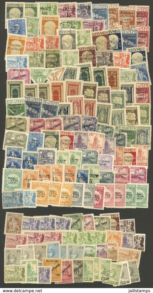 ITALY - FIUME: Lot Of Used Or Mint Stamps, Most Of Fine Quality, Good Opportunity! - Jugoslawische Bes.: Fiume