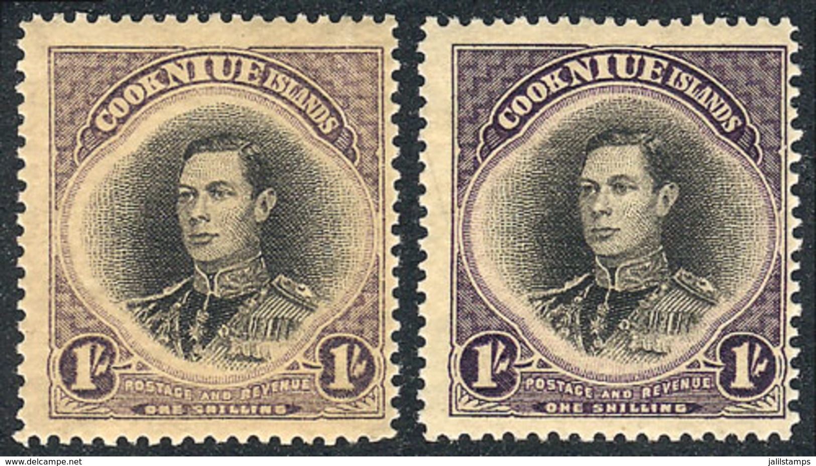 NIUE: Sc.73, 2 Examples In DIFFERENT COLORS, VF Quality! - Niue