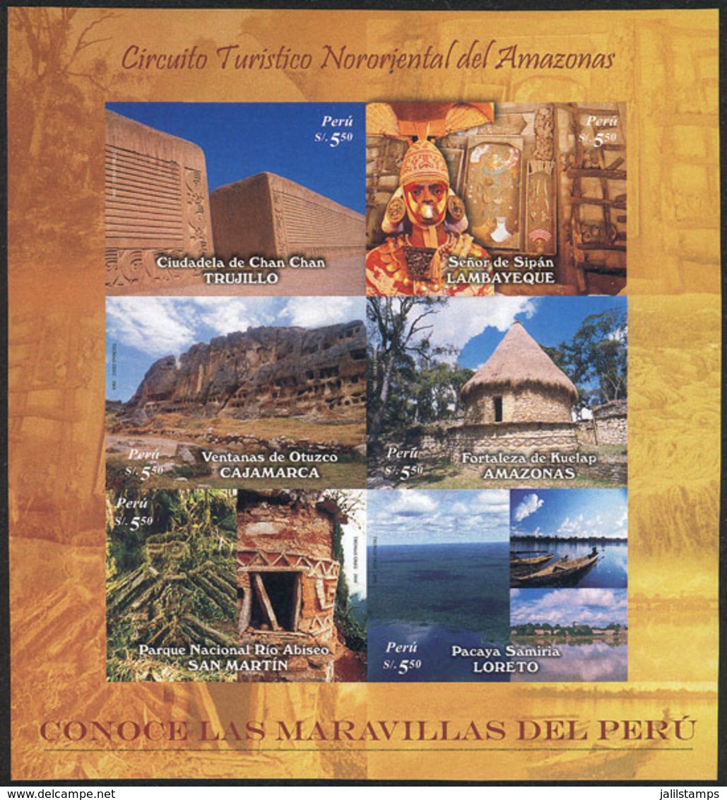 PERU: Sc.1526, 2006 Tourism, IMPERFORATE Var., Excellent Quality, Very Rare! - Pérou