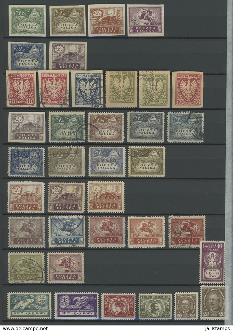 POLAND: Collection In Large Stockbook Of Black Pages, With Many Stamps Used Or Mint (almost All MNH), Excellent General  - Autres & Non Classés