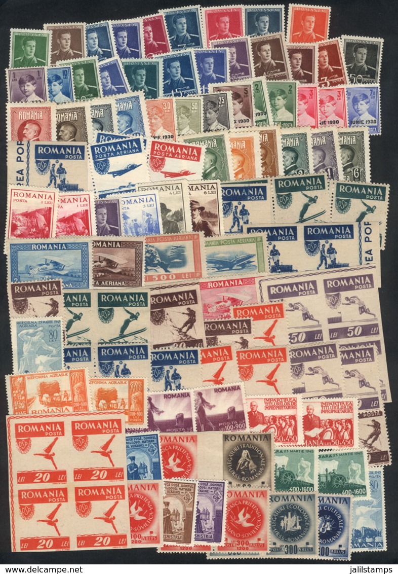 ROMANIA: Lot Of Stamps Issued In 1940/50s, Most Mint (almost All MNH), Very Fine General Quality! - Other & Unclassified