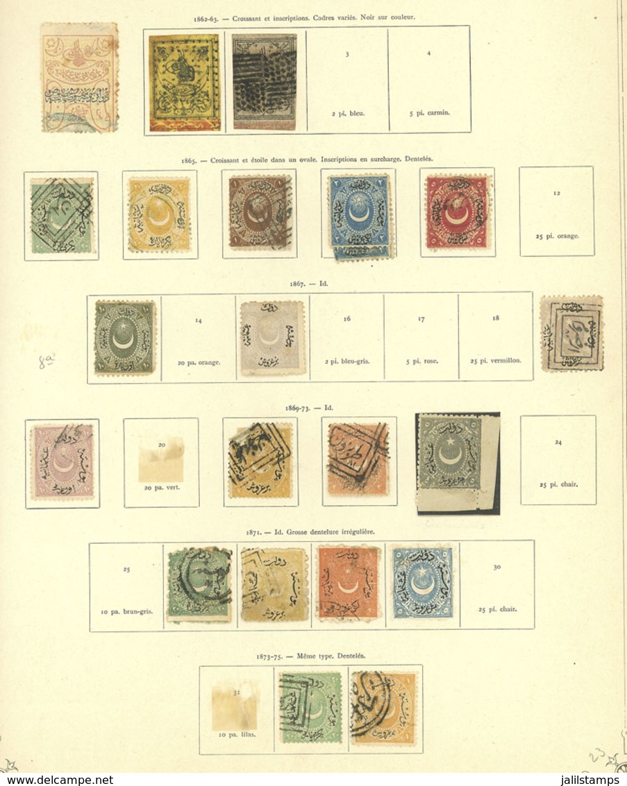 TURKEY: Collection On Pages Of Used Or Mint (they Can Be Without Gum) Stamps, Most Of Fine General Quality. It Includes  - Autres & Non Classés