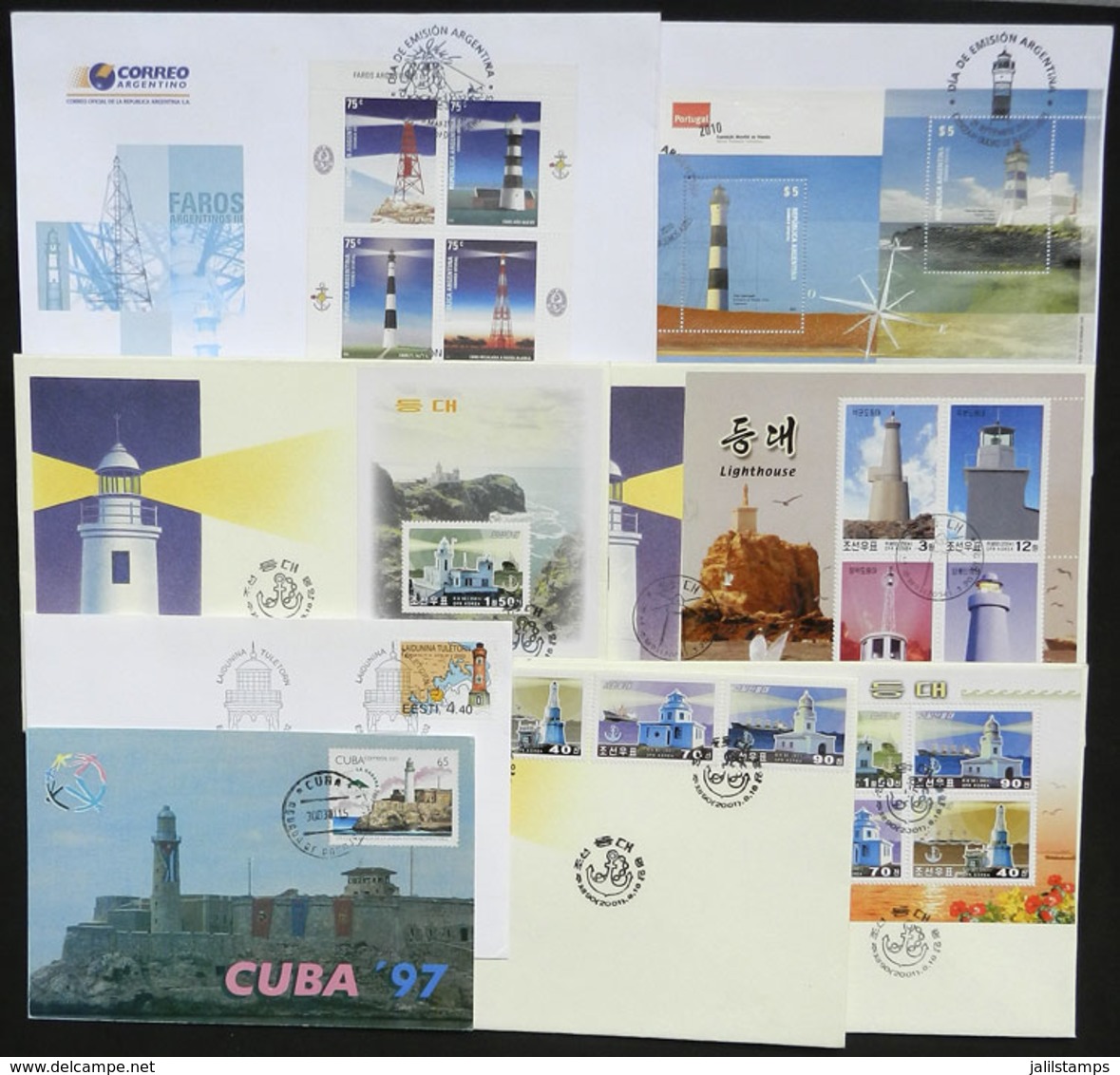 WORLDWIDE: TOPIC LIGHTHOUSES: 8 Covers Or Cards Of Excellent Quality! - Autres & Non Classés