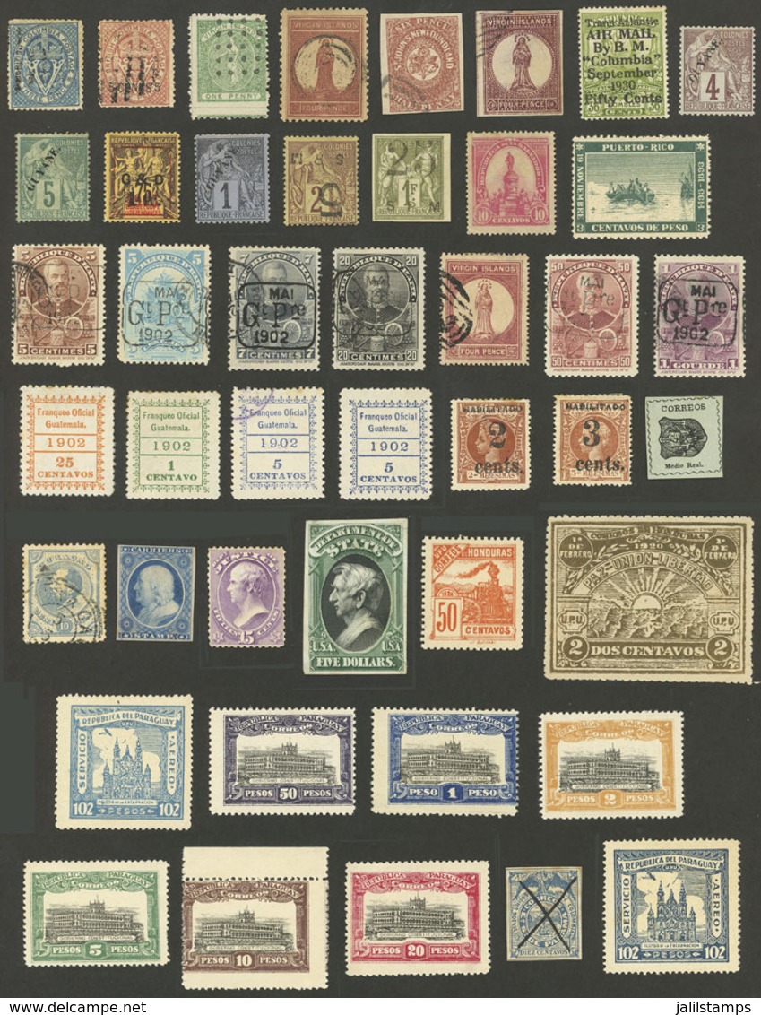 WORLDWIDE: FORGERIES And Reprints: Group Of Stamps Of Varied Countries, Mostly Old, Probably All Are Forged, Some With D - Other & Unclassified