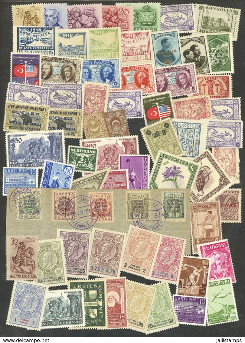 WORLDWIDE: Envelpoe With Large Number Of Stamps Of Varied Countries And Periods, Used Or Mint (they Can Be Without Gum), - Sonstige & Ohne Zuordnung