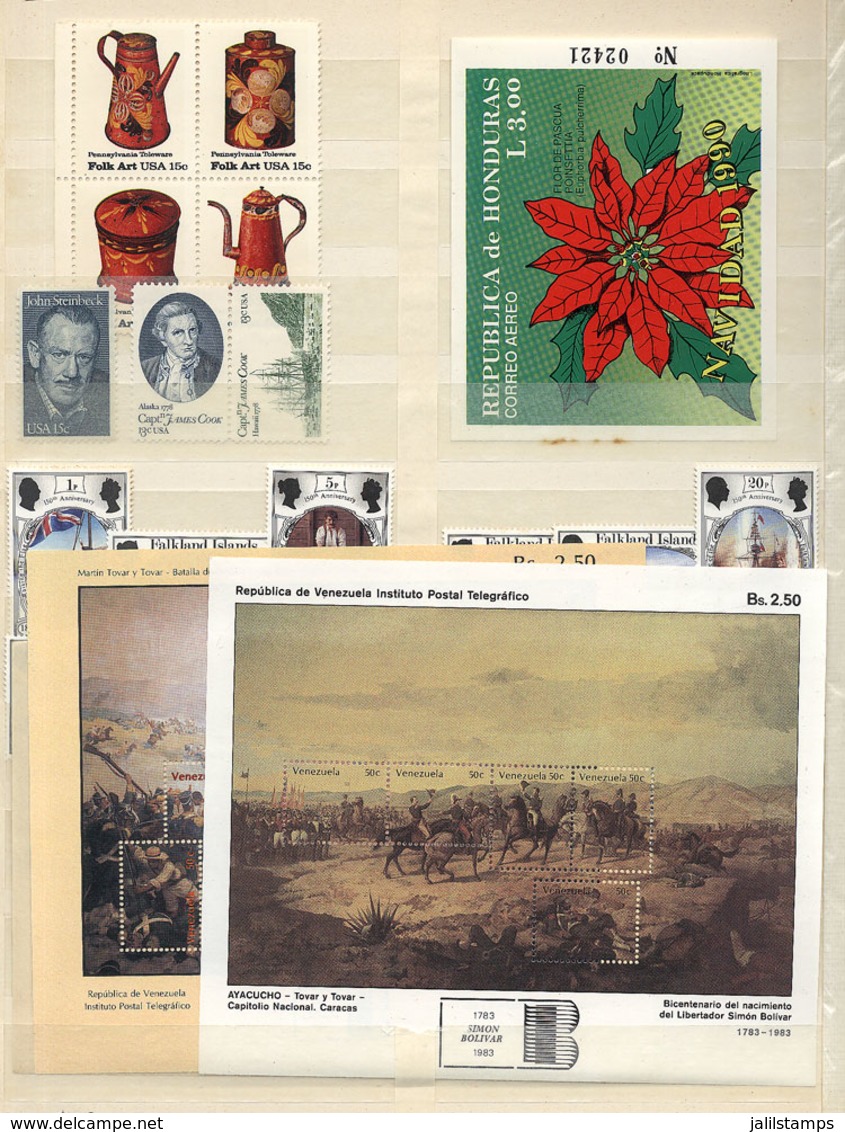 WORLDWIDE: THEMATIC STAMPS AND SETS: Stock In Stockbook Of Good Stamps And Sets Of Varied Countries, Very Colorful And A - Autres & Non Classés