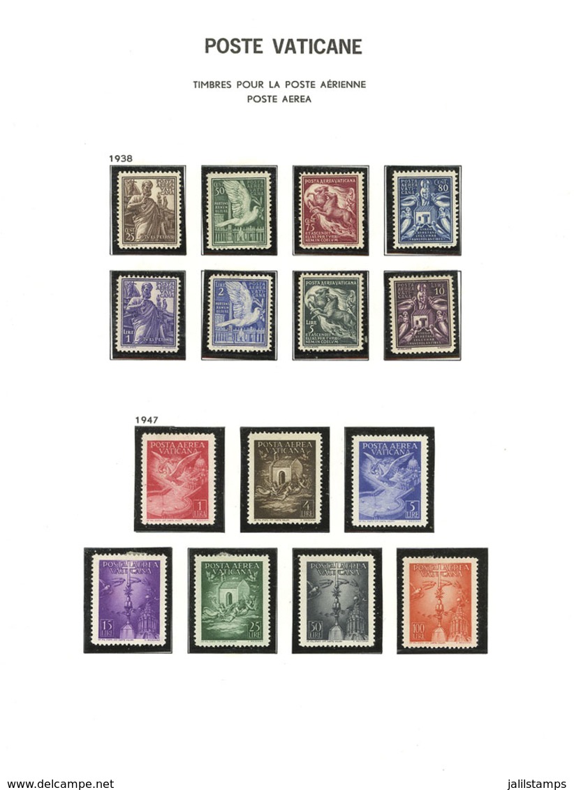 VATICAN: Collection In DAVO Album (years 1938 To 1990 Almost Complete!), Almost All The Stamps MNH (some Earlier Stamps  - Collections