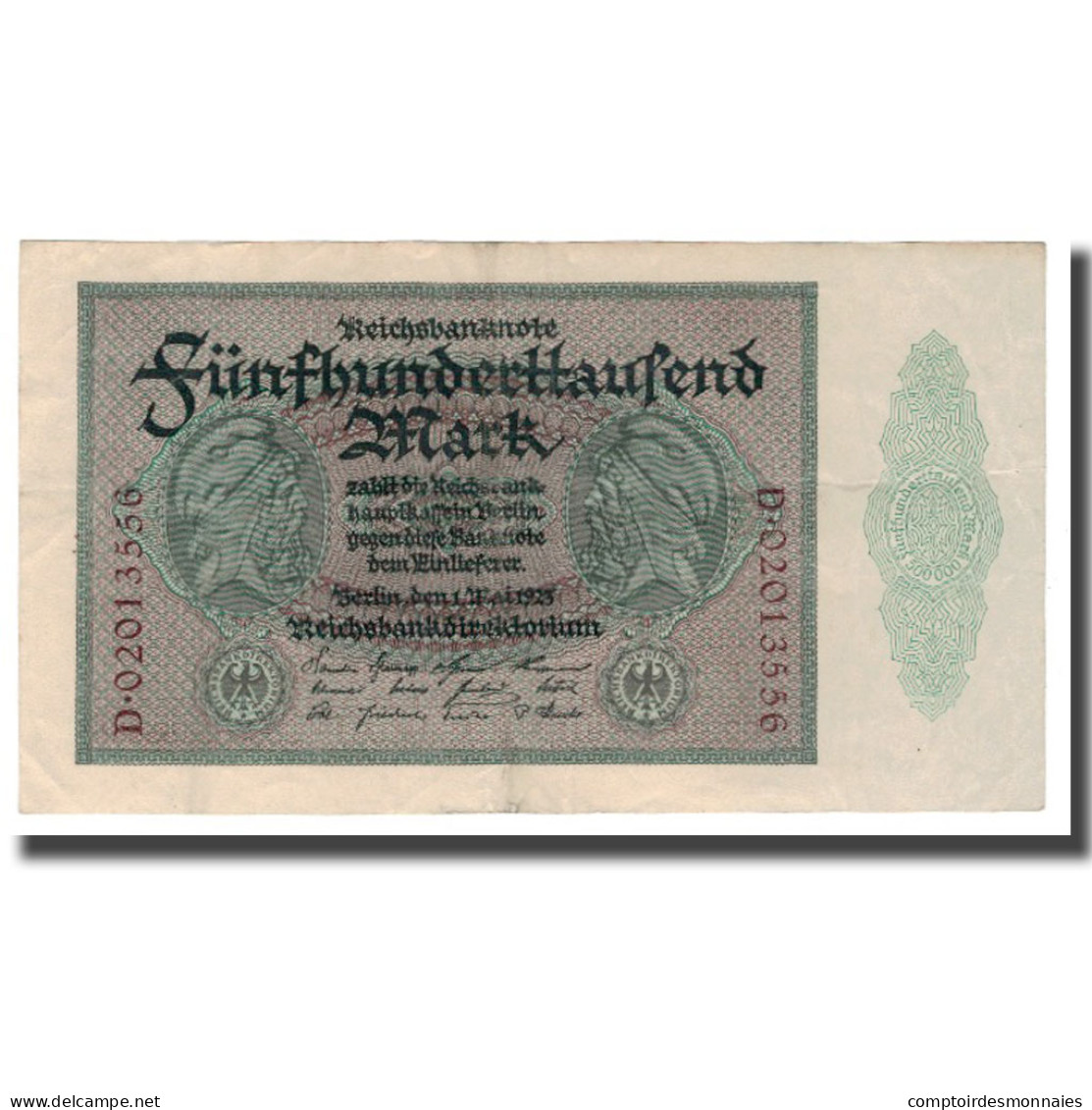 Billet, Allemagne, 500,000 Mark, 1923, 1923-05-01, KM:88a, SUP - 500.000 Mark