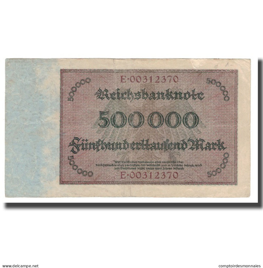 Billet, Allemagne, 500,000 Mark, 1923, 1923-05-01, KM:88a, TTB - 500000 Mark