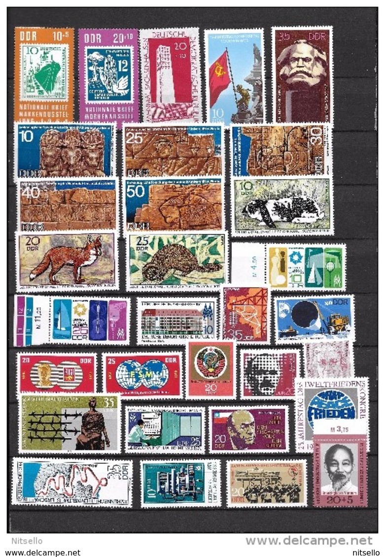 LOTE 428  ///  ALEMANIA DDR   LOTE DE SELLOS NUEVOS  AÑOS 60/70  MNH** - Autres & Non Classés