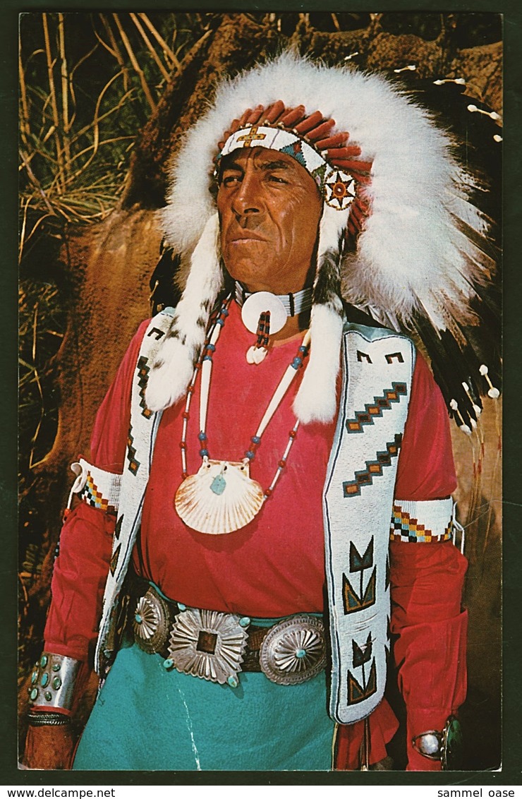 Indian Chief  -  Ansichtskarte Ca. 1968   (11936) - Indianer