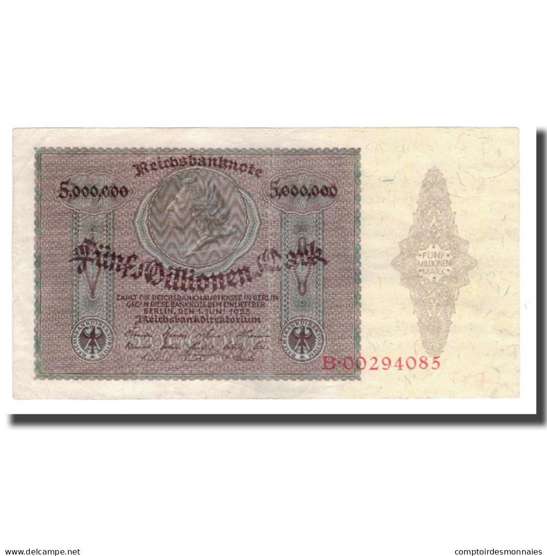 Billet, Allemagne, 5 Millionen Mark, 1923, 1923-07-25, KM:90, SUP - 5 Millionen Mark