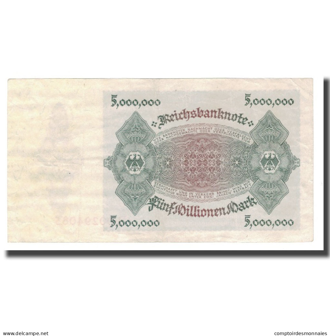 Billet, Allemagne, 5 Millionen Mark, 1923, 1923-07-25, KM:90, SUP - 5 Mio. Mark