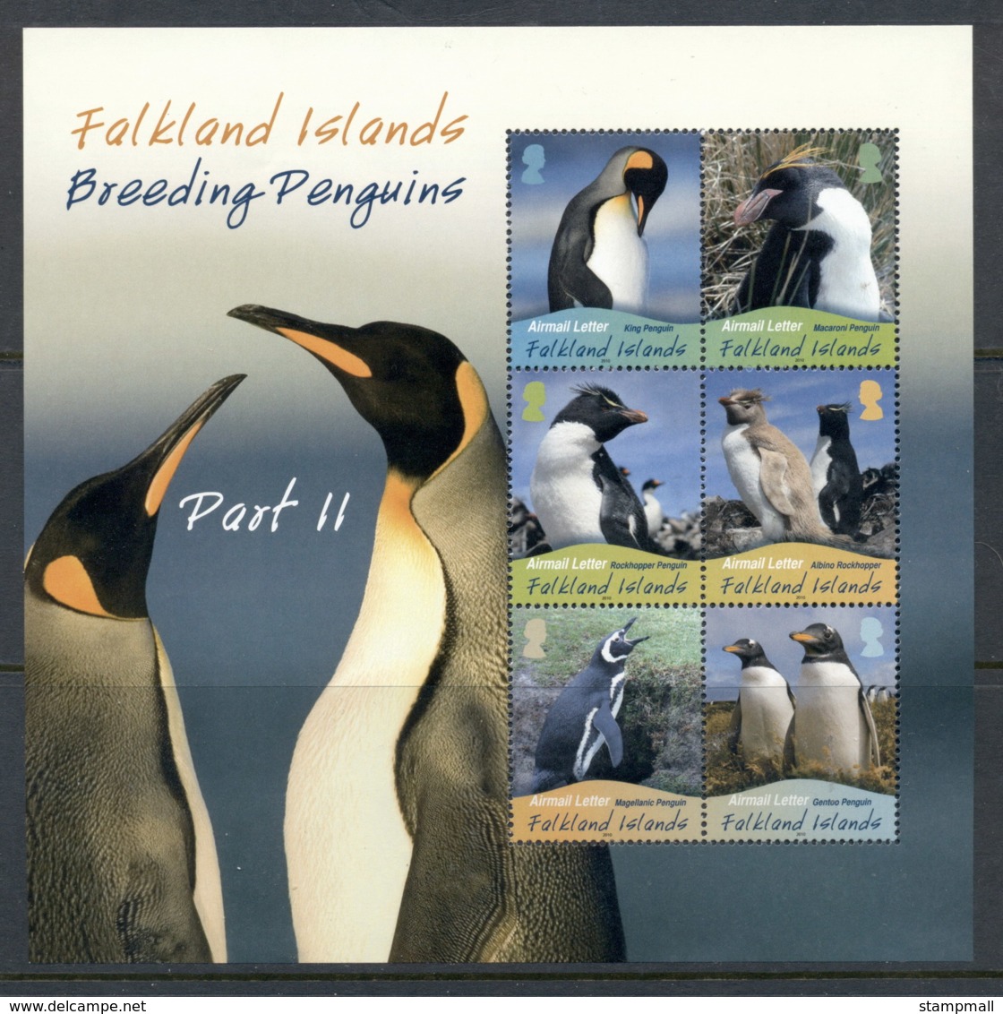 Falkland Is 2010 Breeding Penguins MS MUH - Falkland