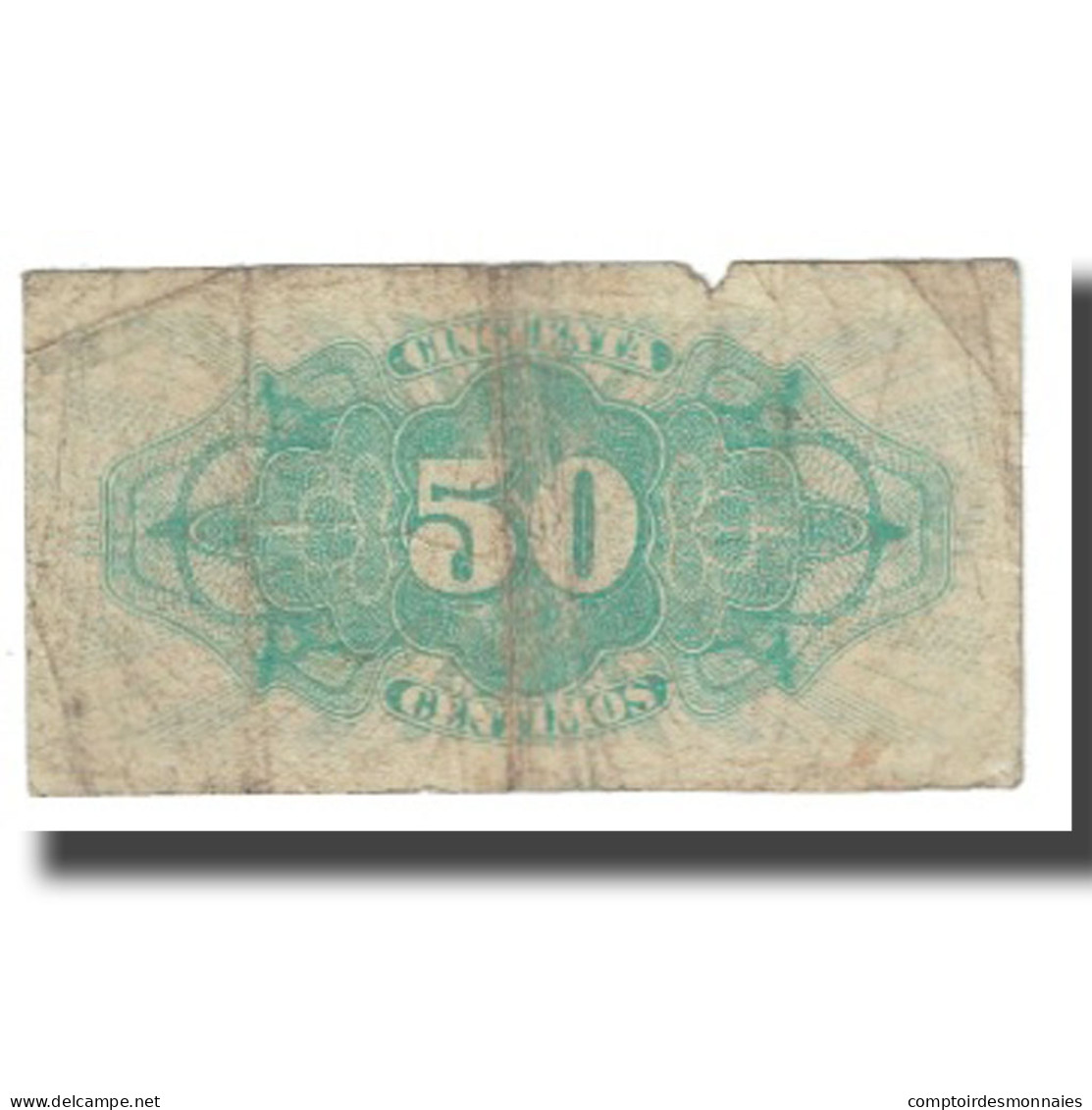 Billet, Espagne, 50 Centimos, 1937, KM:93, TB - 1-2 Peseten