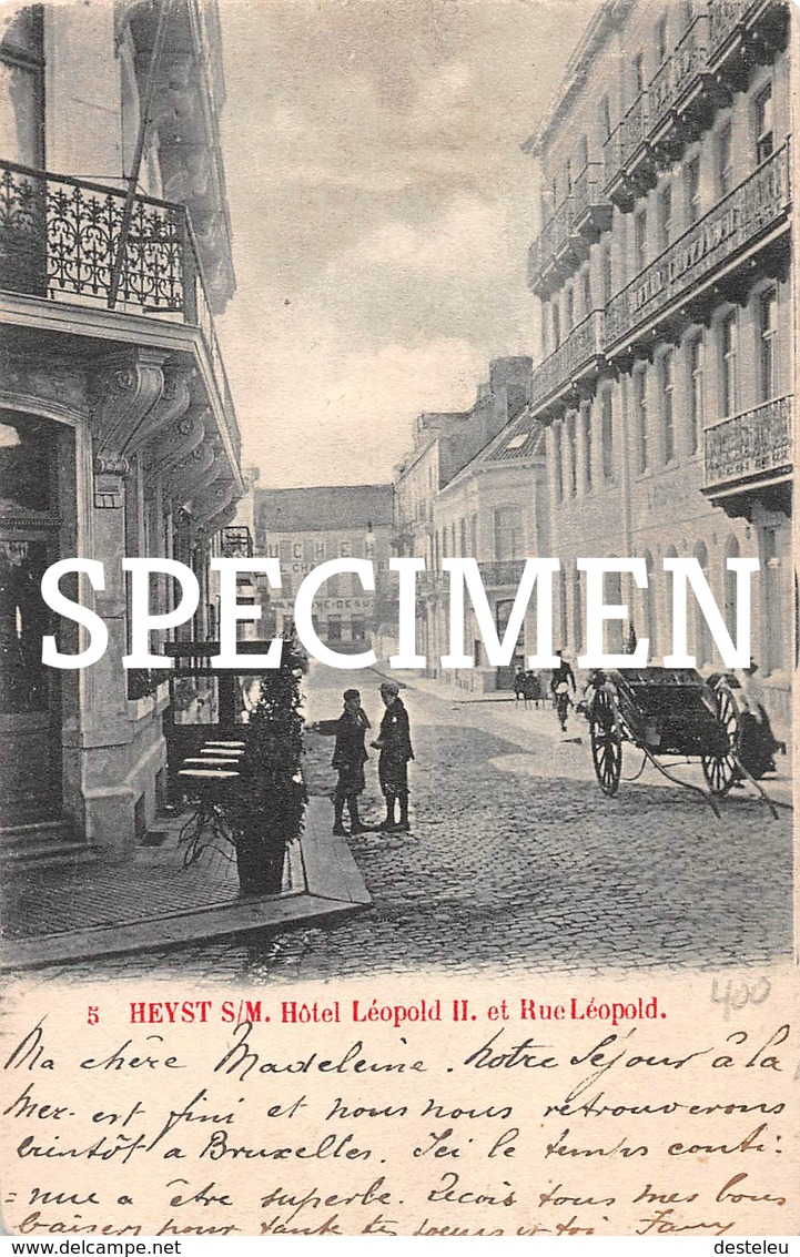 5 Hôtel Léopold II Et Rue Léopold - Heyst - Heist - Heist