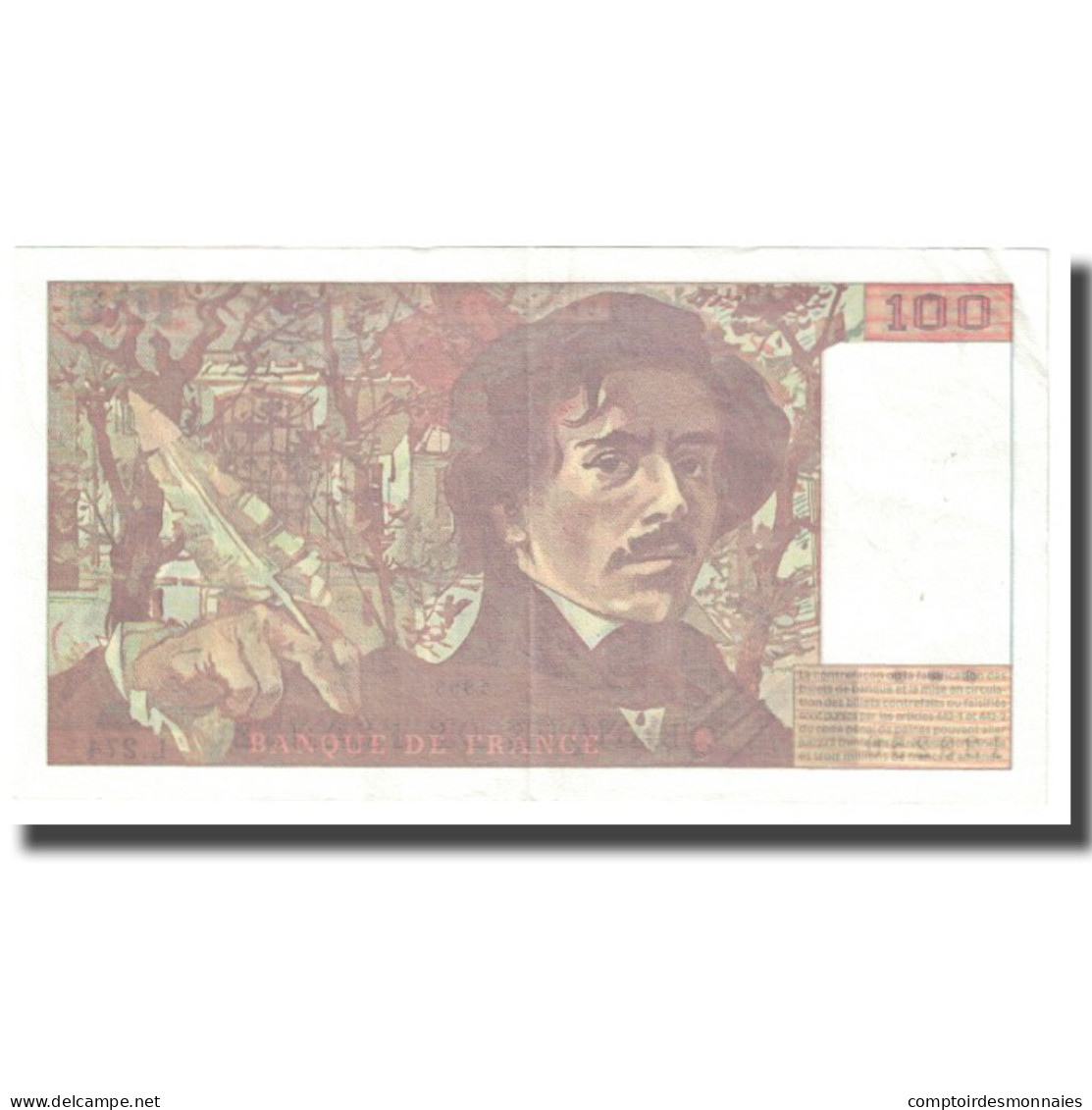 France, 100 Francs, Delacroix, 1995, BRUNEEL, BONARDIN, VIGIER, SUP - 100 F 1978-1995 ''Delacroix''