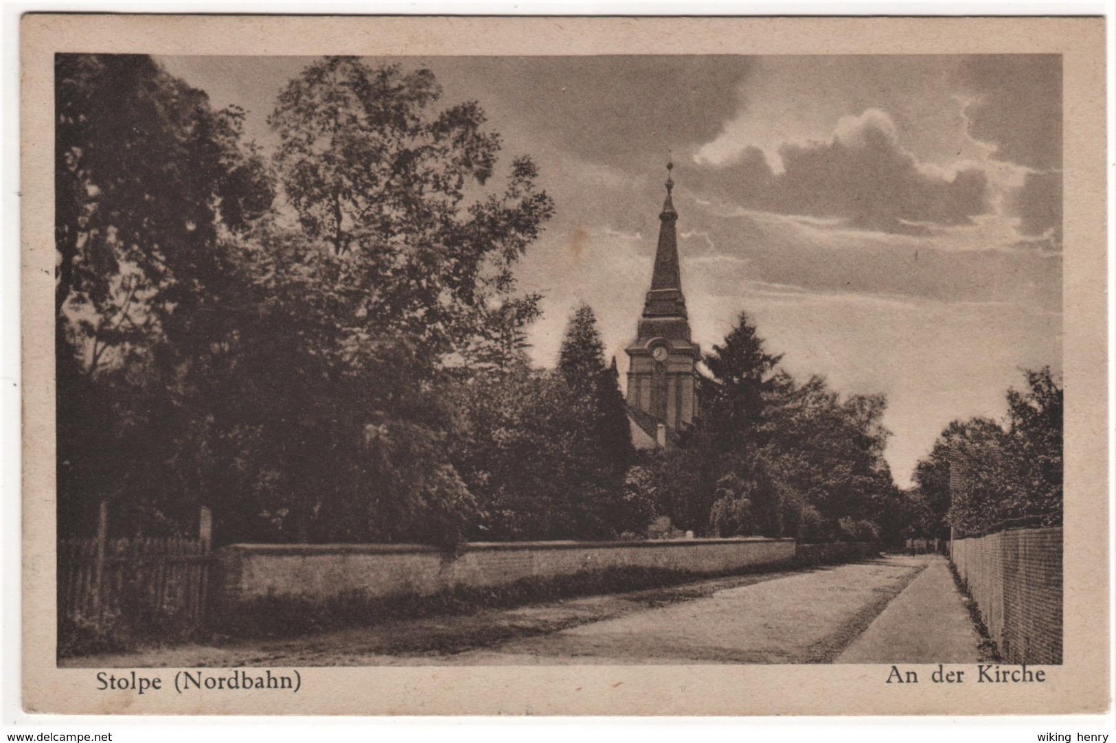 Hohen Neuendorf Stolpe - S/w An Der Kirche - Hohen Neuendorf