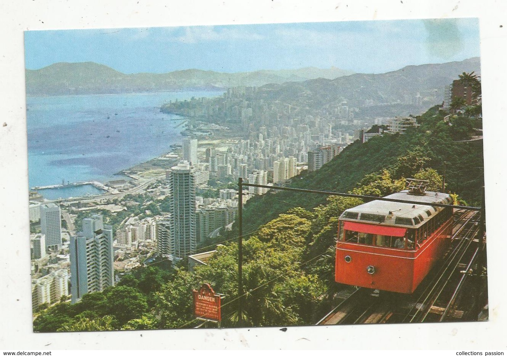 Cp, CHINE ,HONG KONG , CHEMIN DE FER , KOWLOON ,Peak-tramways ,  Vierge - China (Hongkong)