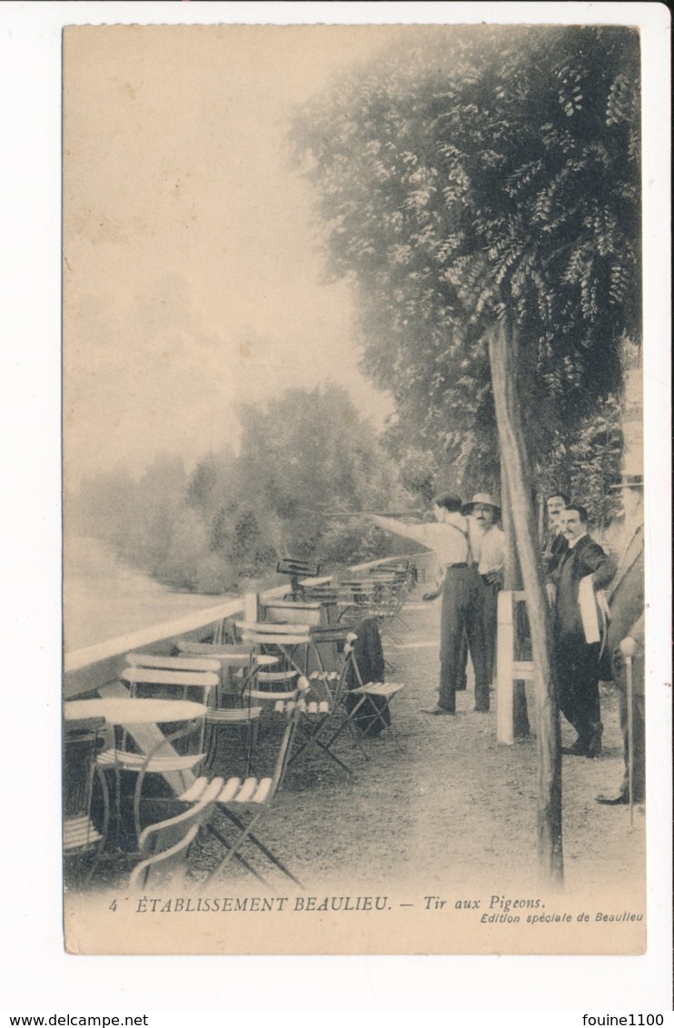 Carte De L' établissement Beaulieu  Le Tir Aux Pigeons ( Toulouse Je Pense ) - Toulouse