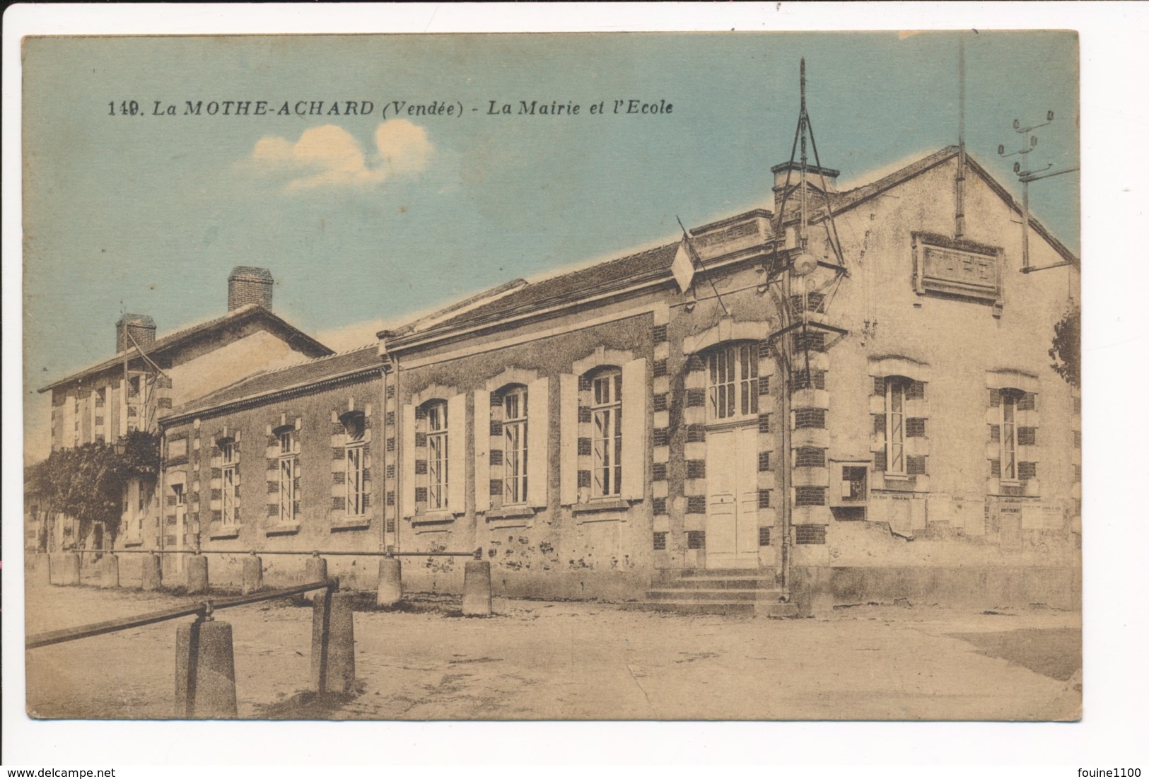 Carte  De La Mothe Achard La Mairie Et L' école - La Mothe Achard