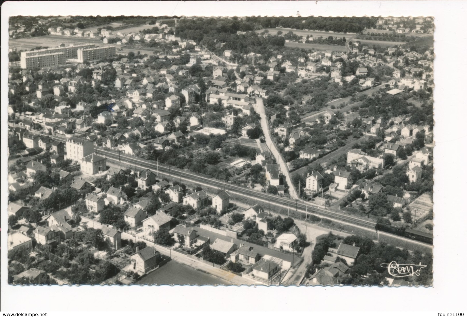 Carte De Franconville Le Plessis Bouchard ( Vue Aérienne ) ( Format C.P.A ) - Franconville