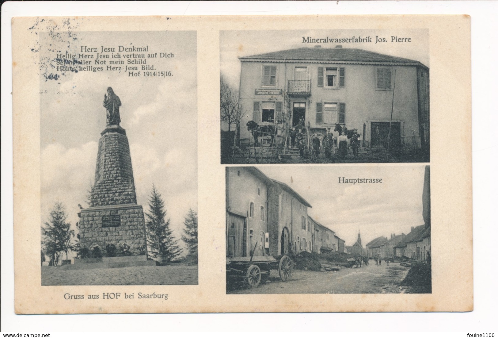 Sarrebourg Gruss Aus Saarburg Mineralwasserfabrik Jos. Pierre Hauptstrasse Café Bellefontaine Fabrique De Limonade - Sarrebourg