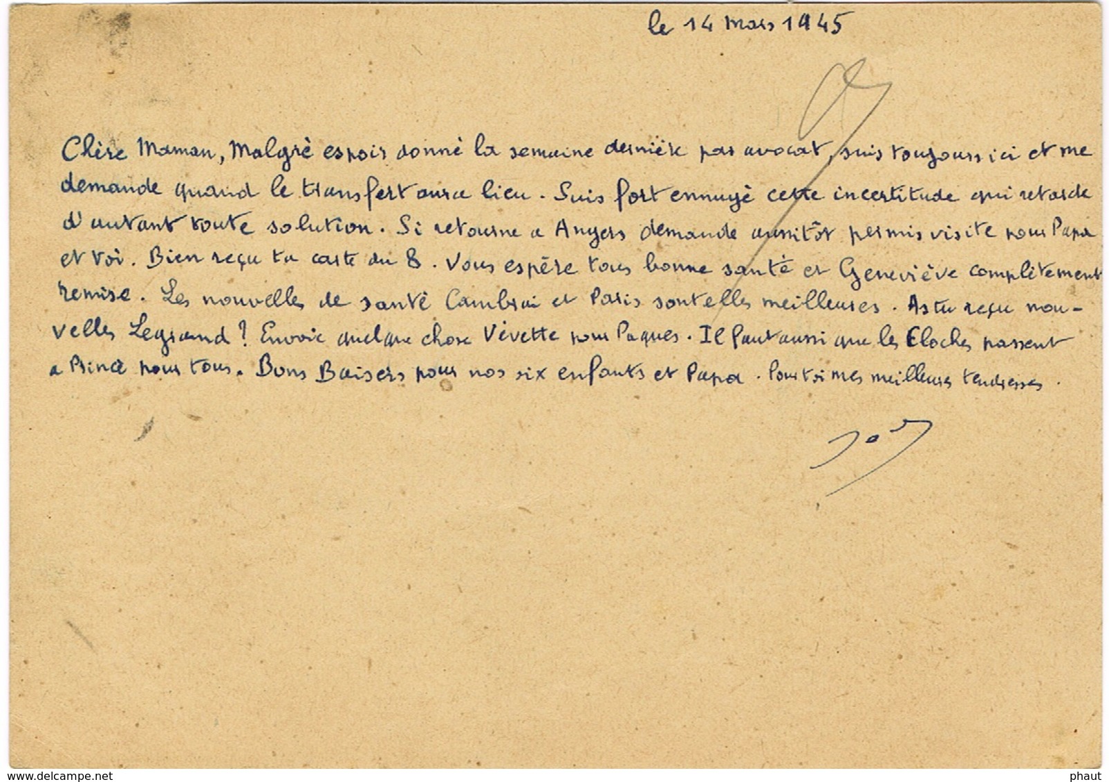 TAMPON CAMP DEPARTEMENTAL DES INTERNES ADMINISTRATIFS RENNES SUR CPA - Guerre De 1939-45