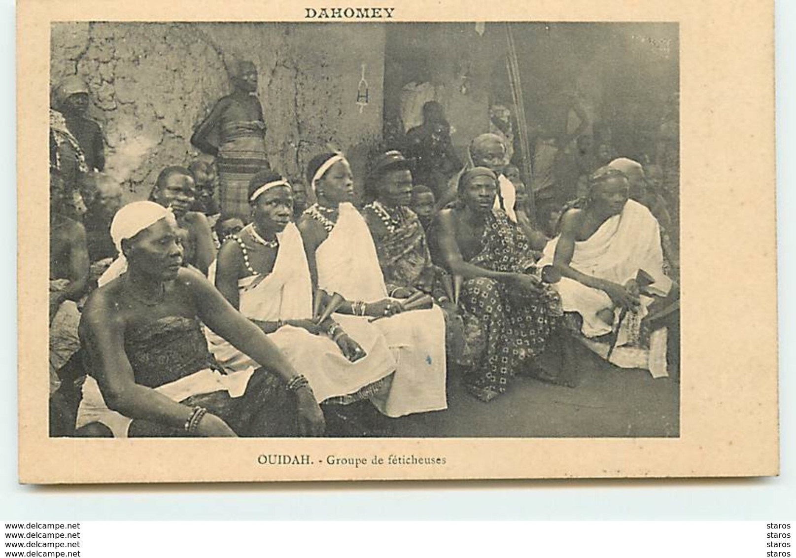 DAHOMEY - OUIDAH - Groupe De Féticheuses - Dahomey