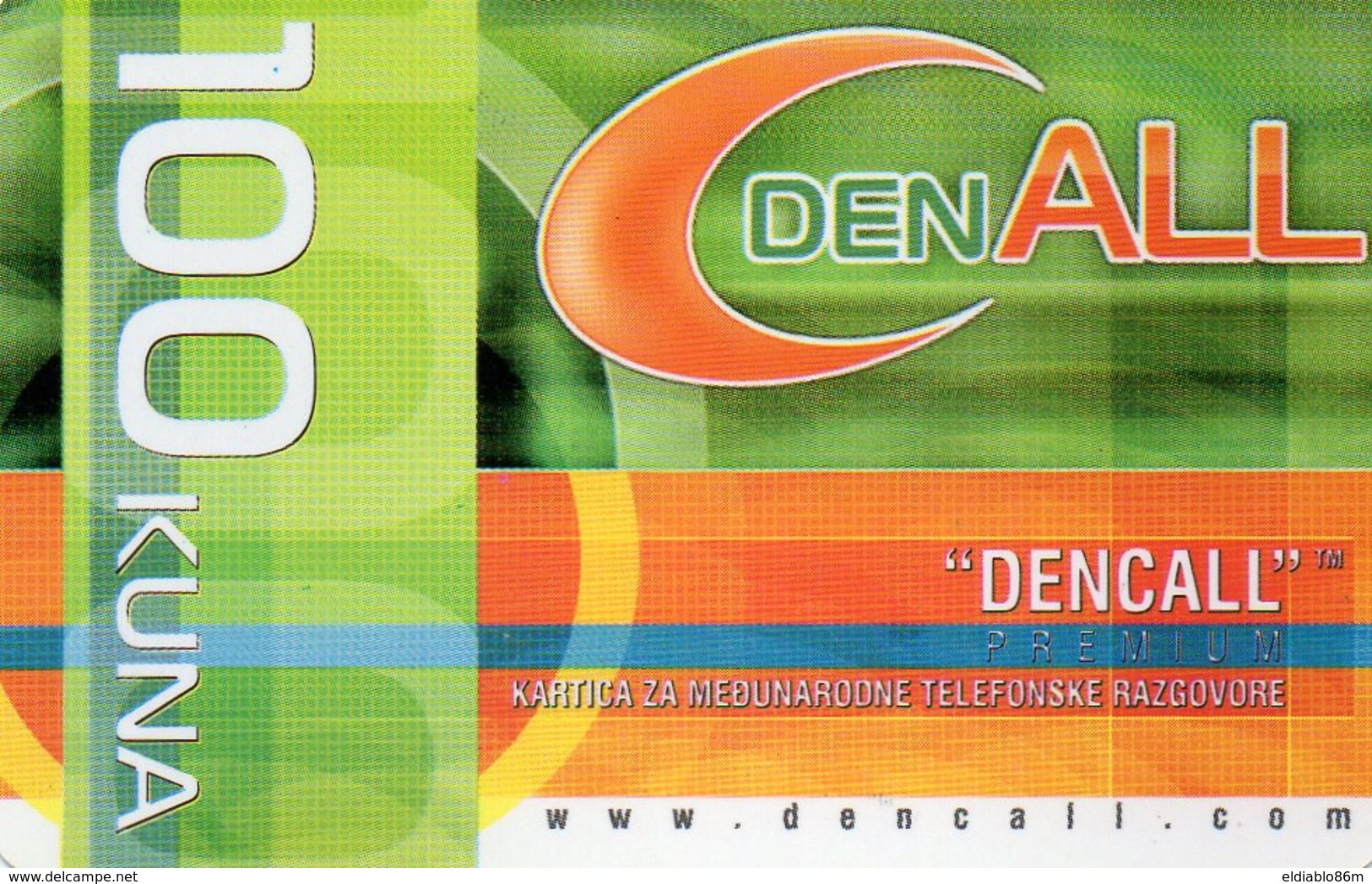 CROATIA - PREPAID - DENCALL 100 KUNA - Croazia