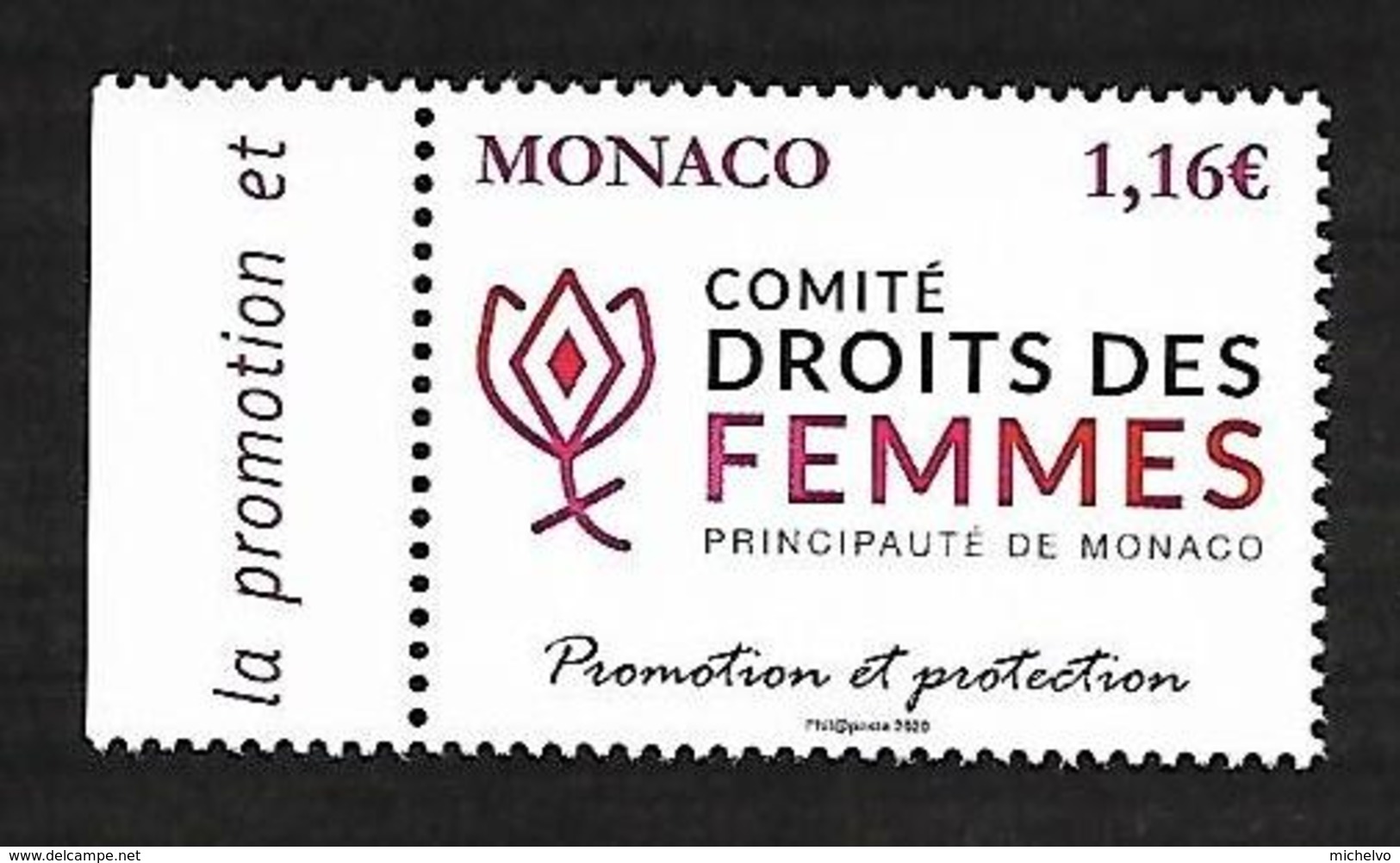 Monaco 2020 - Yv N° 3214 ** - Comité Pour La Promotion Et La Protection Des Droits Des Femmes - Ungebraucht