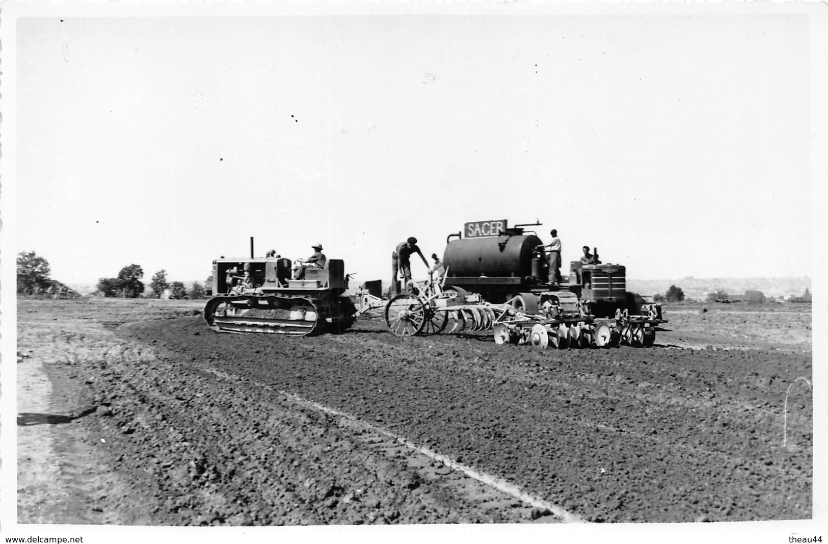 SALLES D'AUDE  -   Cliché D' Engins De Terrassement  -  Construction De La Route D 31 En 1941  -  Travaux Publics - Salleles D'Aude