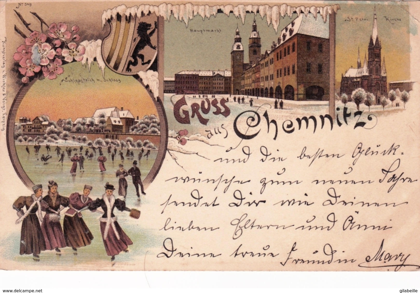 Deutschland - Saxe - Gruss Aus CHEMNITZ - Litho 1896 - Chemnitz