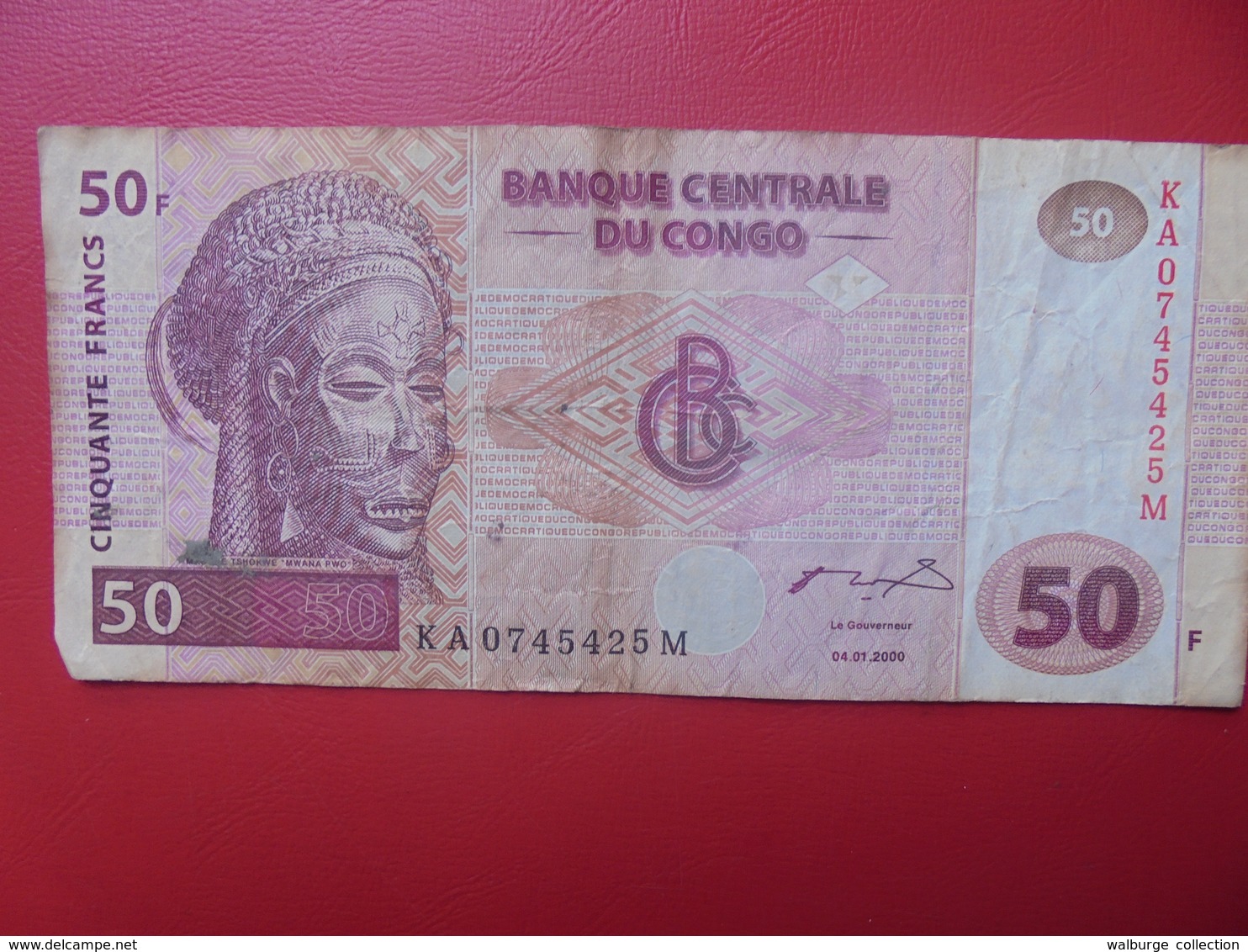 CONGO 50 FRANCS 2000 CIRCULER (B.9) - República Democrática Del Congo & Zaire